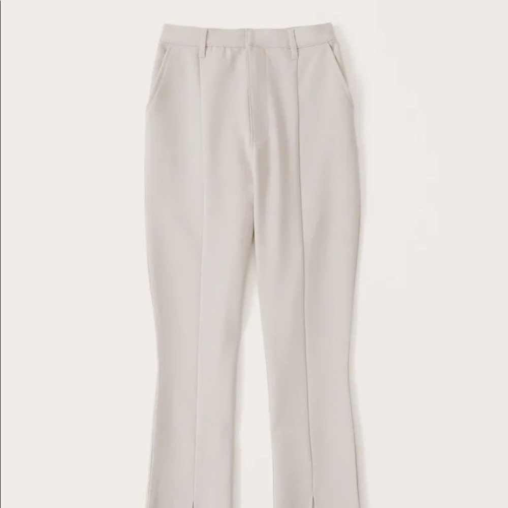 Abercrombie high waisted tailored dress pants in tan
